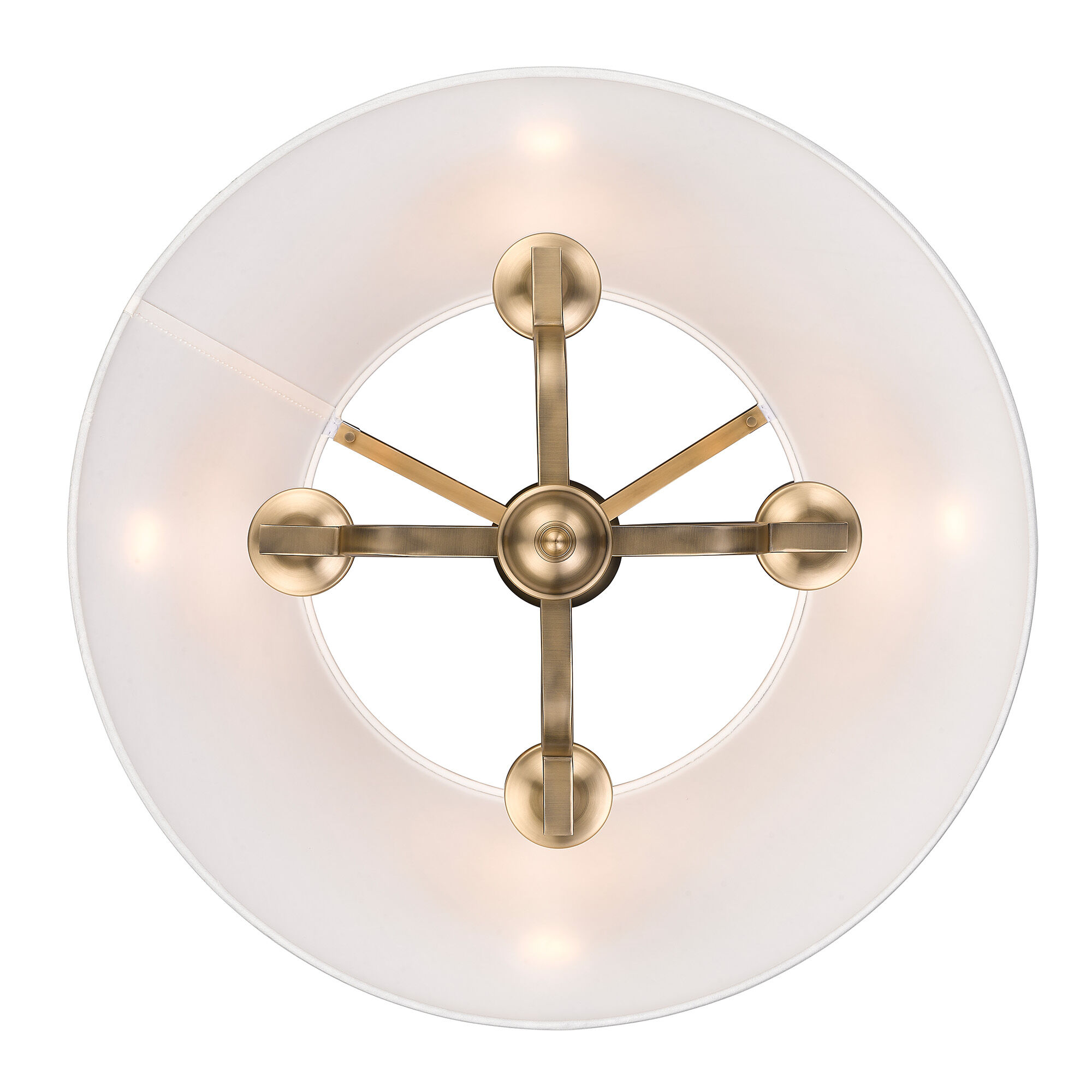 Coretta 4 Light 25 inch Modern Brass Pendant Ceiling Light